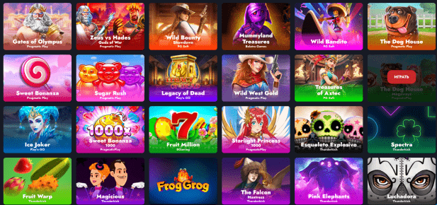 Выбор игр Banda Casino Выбор игр Banda Casino